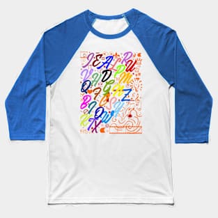 Alphabet & Art Baseball T-Shirt